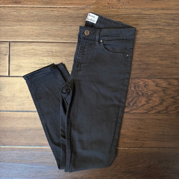 Acne Studios Skin 5 Black Skinny Jeans - Women’s 26 - Picture 7 of 11